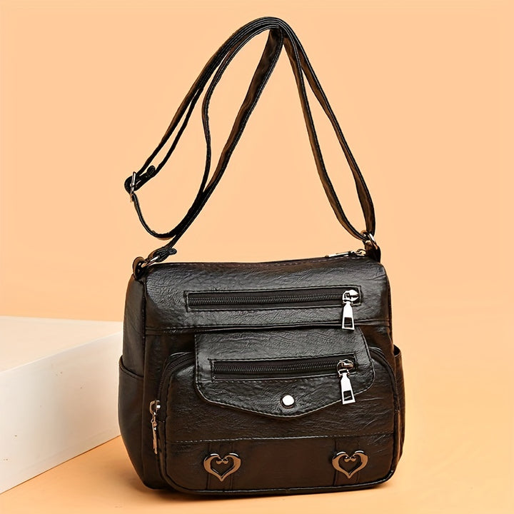 The Lindsey Faux Leather Crossbody Bag
