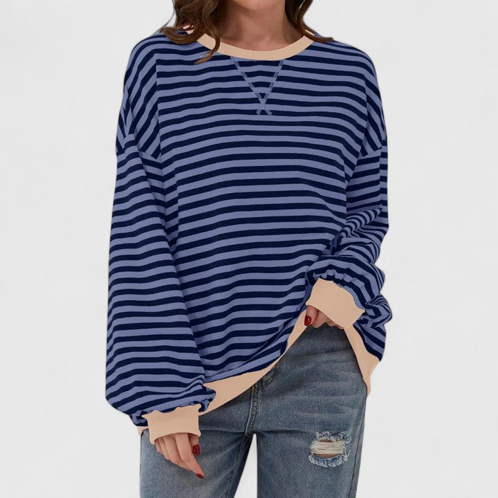 The Rosy Striped Sweater