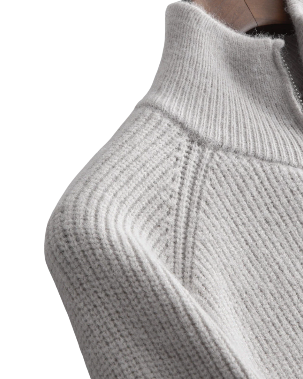 Finn - Merino Wool Zipped Cardigan