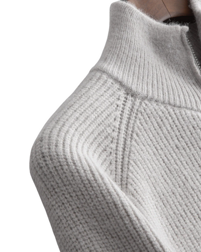 Finn - Merino Wool Zipped Cardigan