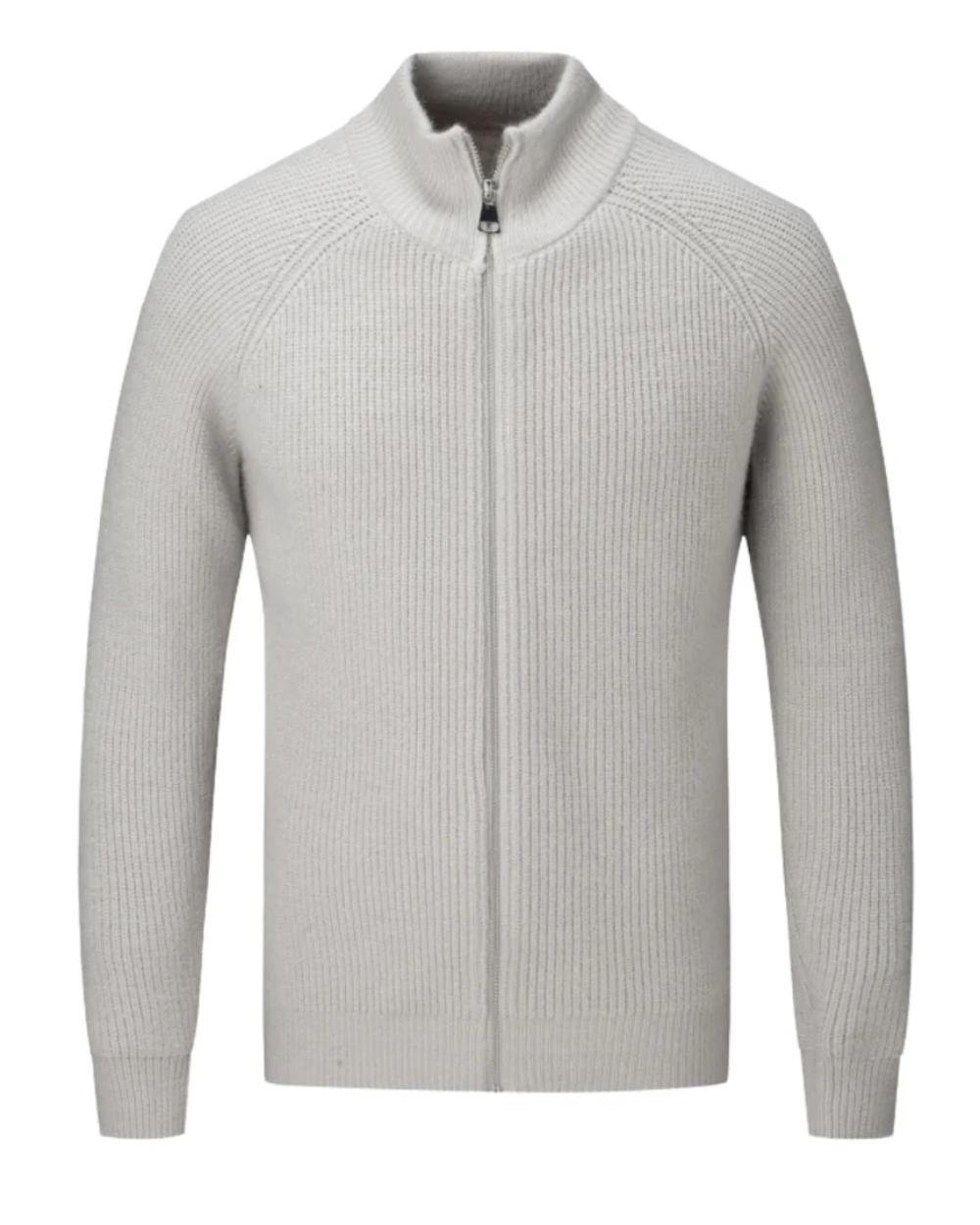 Finn - Merino Wool Zipped Cardigan