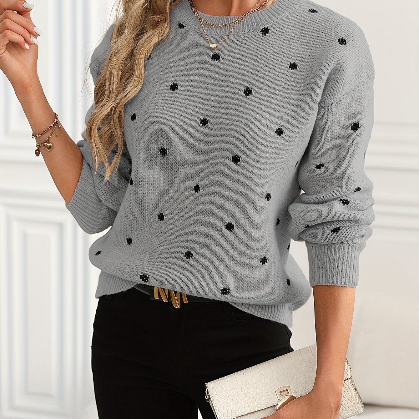 The Daisy Polka Dot Knit
