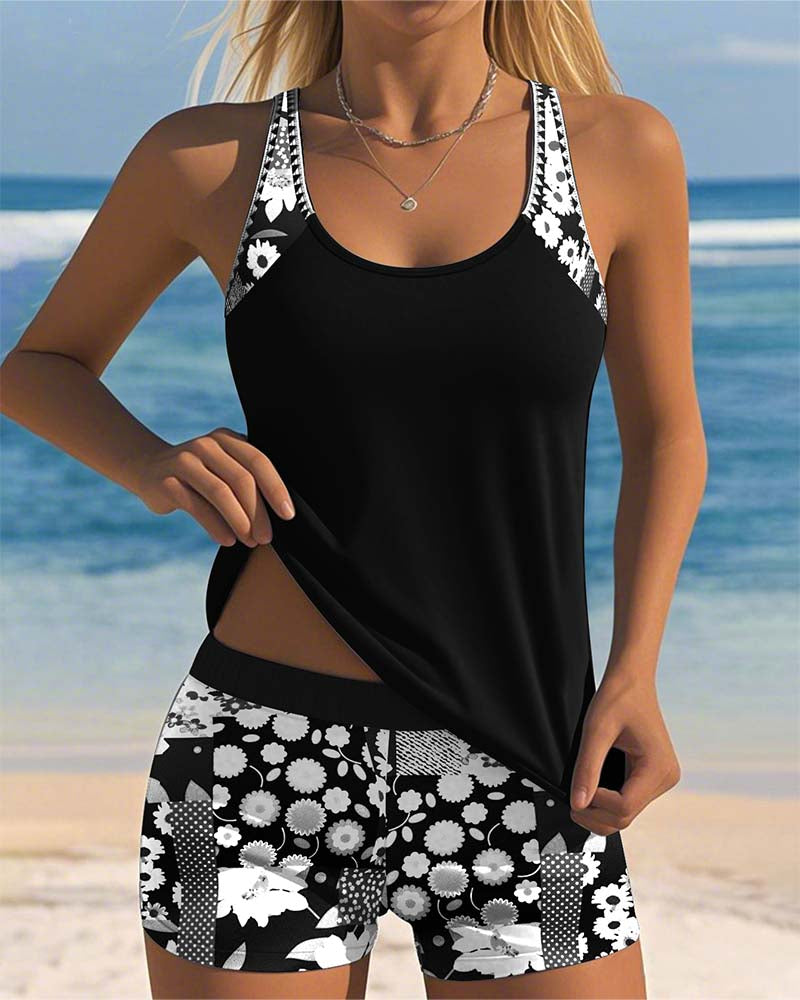 Nylon-Blend Supportive Swim Set with a Flattering Relaxed Fit
