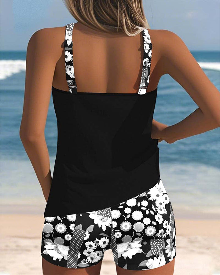 Nylon-Blend Supportive Swim Set with a Flattering Relaxed Fit