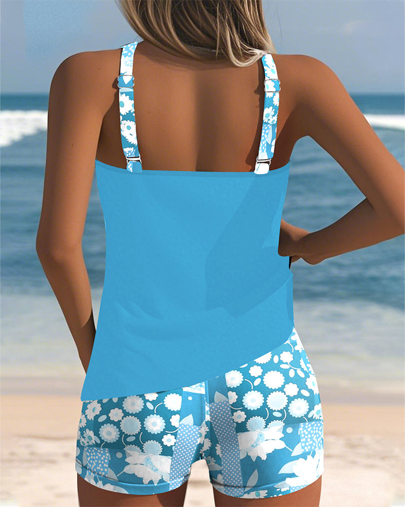 Nylon-Blend Supportive Swim Set with a Flattering Relaxed Fit