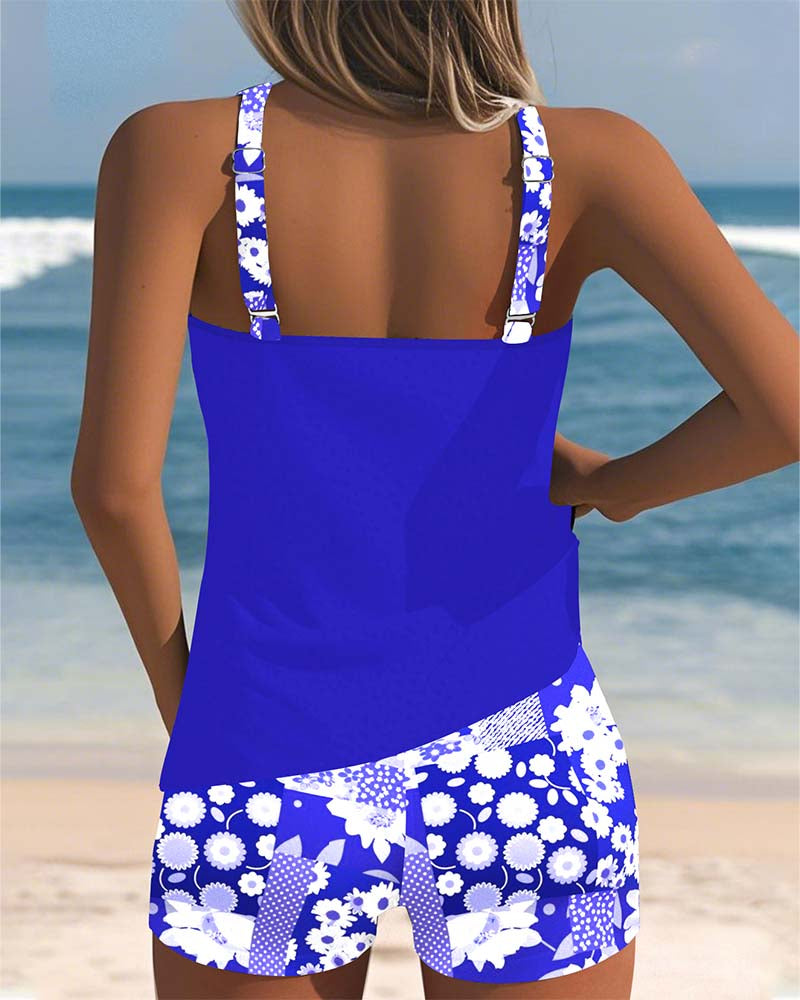 Nylon-Blend Supportive Swim Set with a Flattering Relaxed Fit