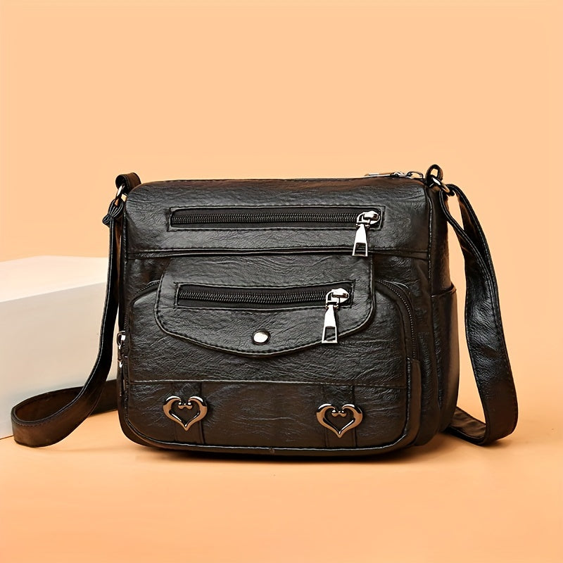 The Lindsey Faux Leather Crossbody Bag