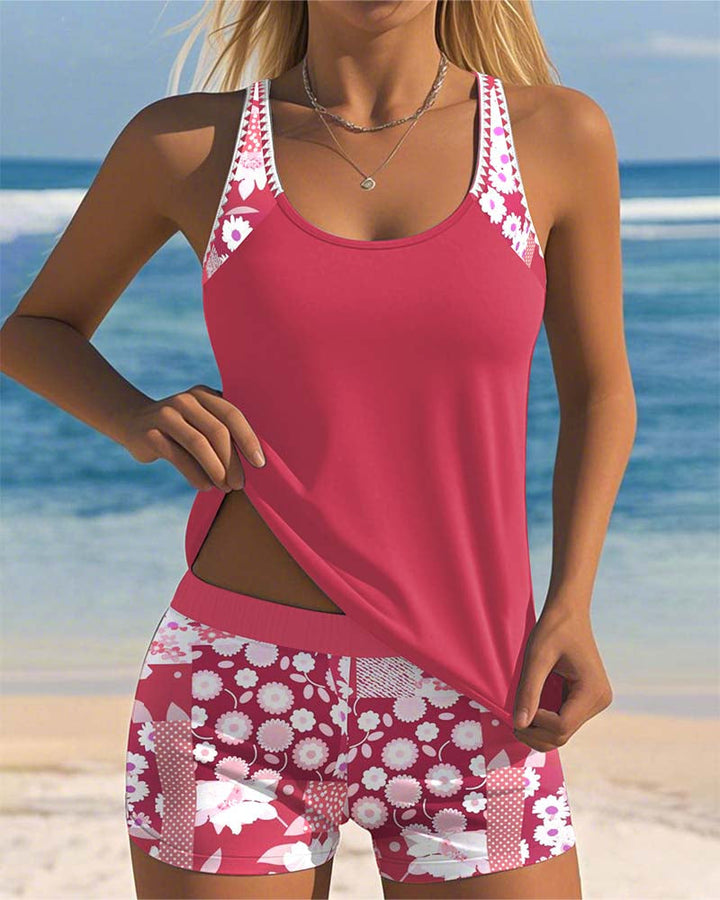 Nylon-Blend Supportive Swim Set with a Flattering Relaxed Fit