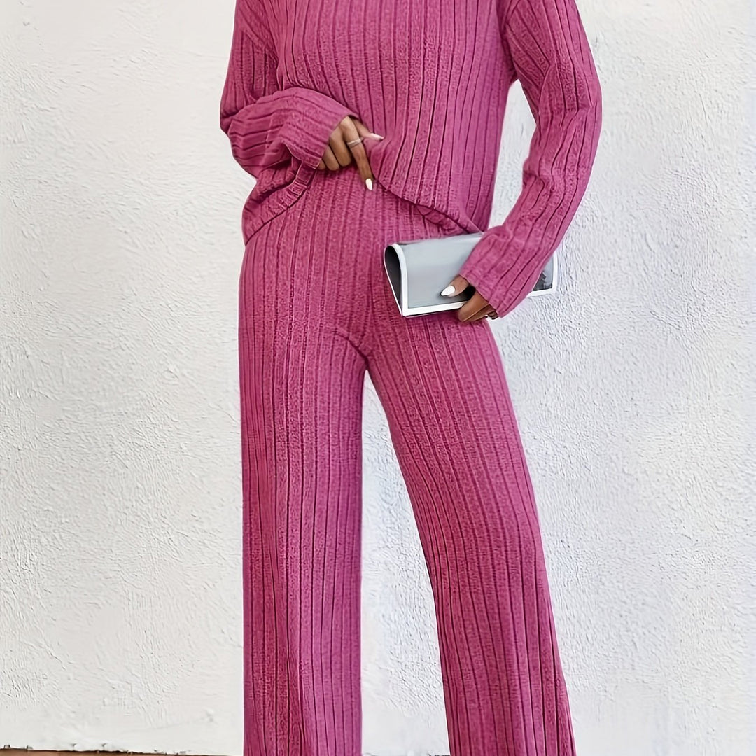 The Hailey Ribbed Two-Piece Set