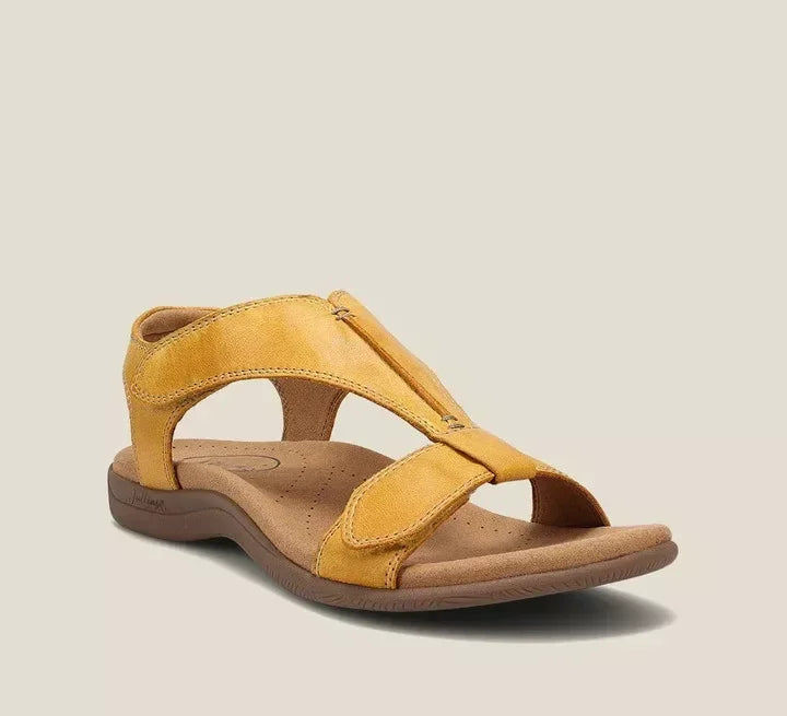 Vegan Leather Comfort Sandals with a Supportive Easy Fit