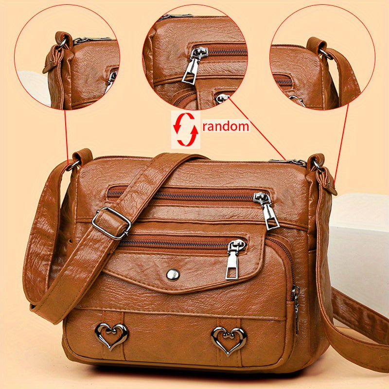 The Lindsey Faux Leather Crossbody Bag