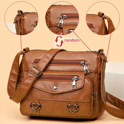 The Lindsey Faux Leather Crossbody Bag