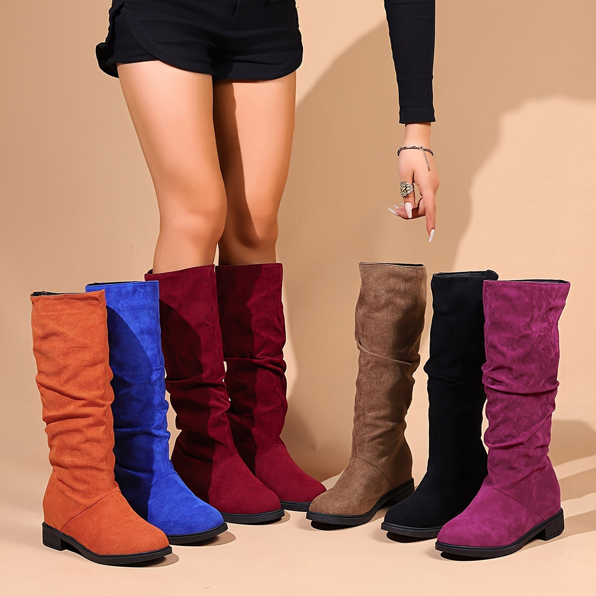 The Marly Knee-High Slouch Boots