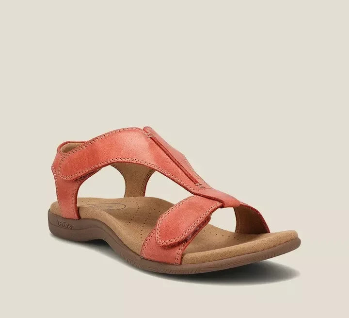 Vegan Leather Comfort Sandals with a Supportive Easy Fit