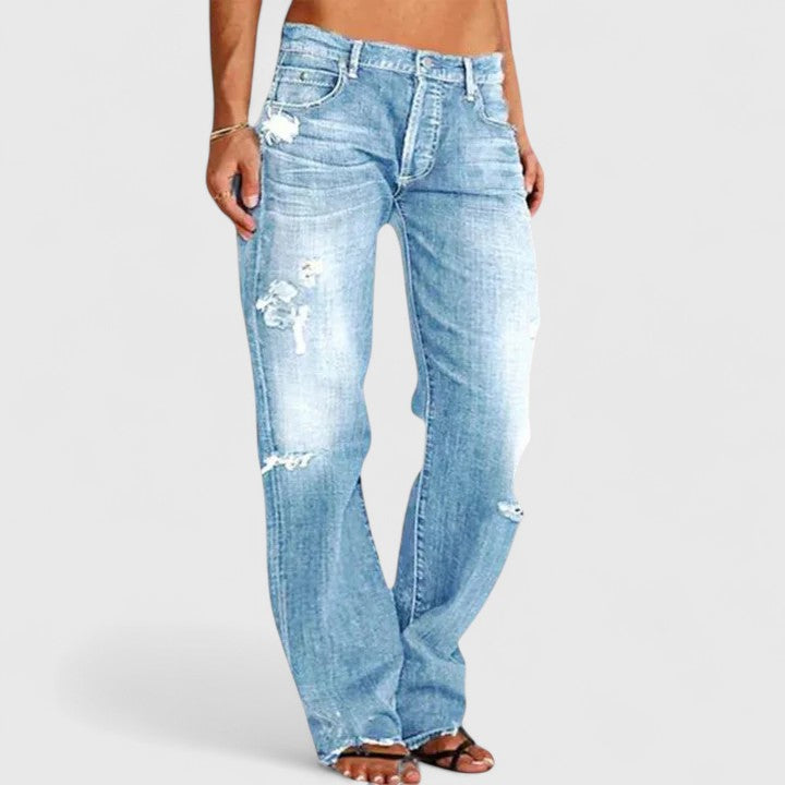 The Shirley Elegant Wide-Leg Jeans