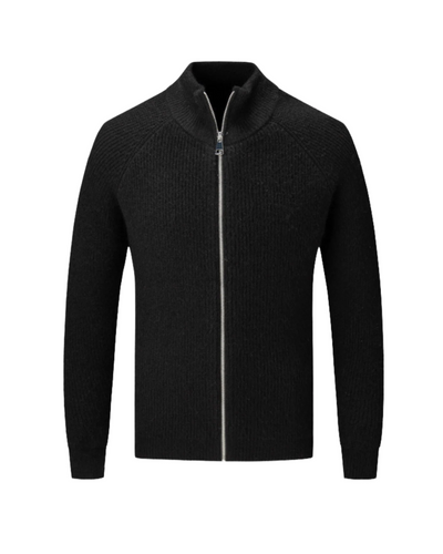 Finn - Merino Wool Zipped Cardigan