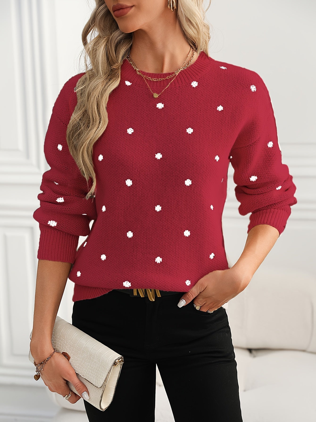 The Daisy Polka Dot Knit