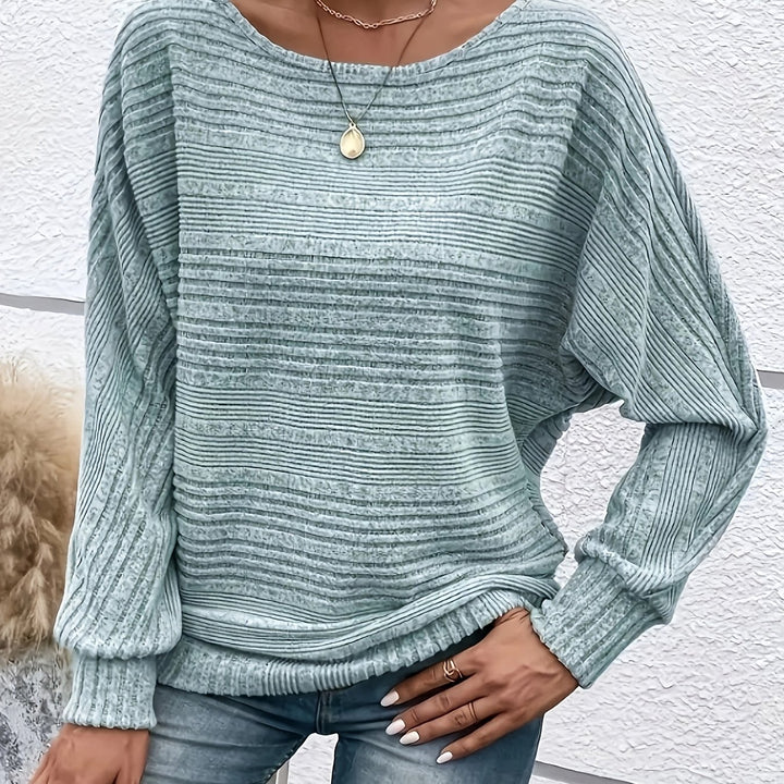 The Ribbed Batwing Sweater