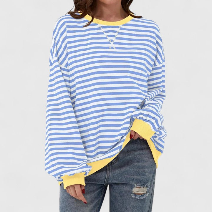 The Rosy Striped Sweater