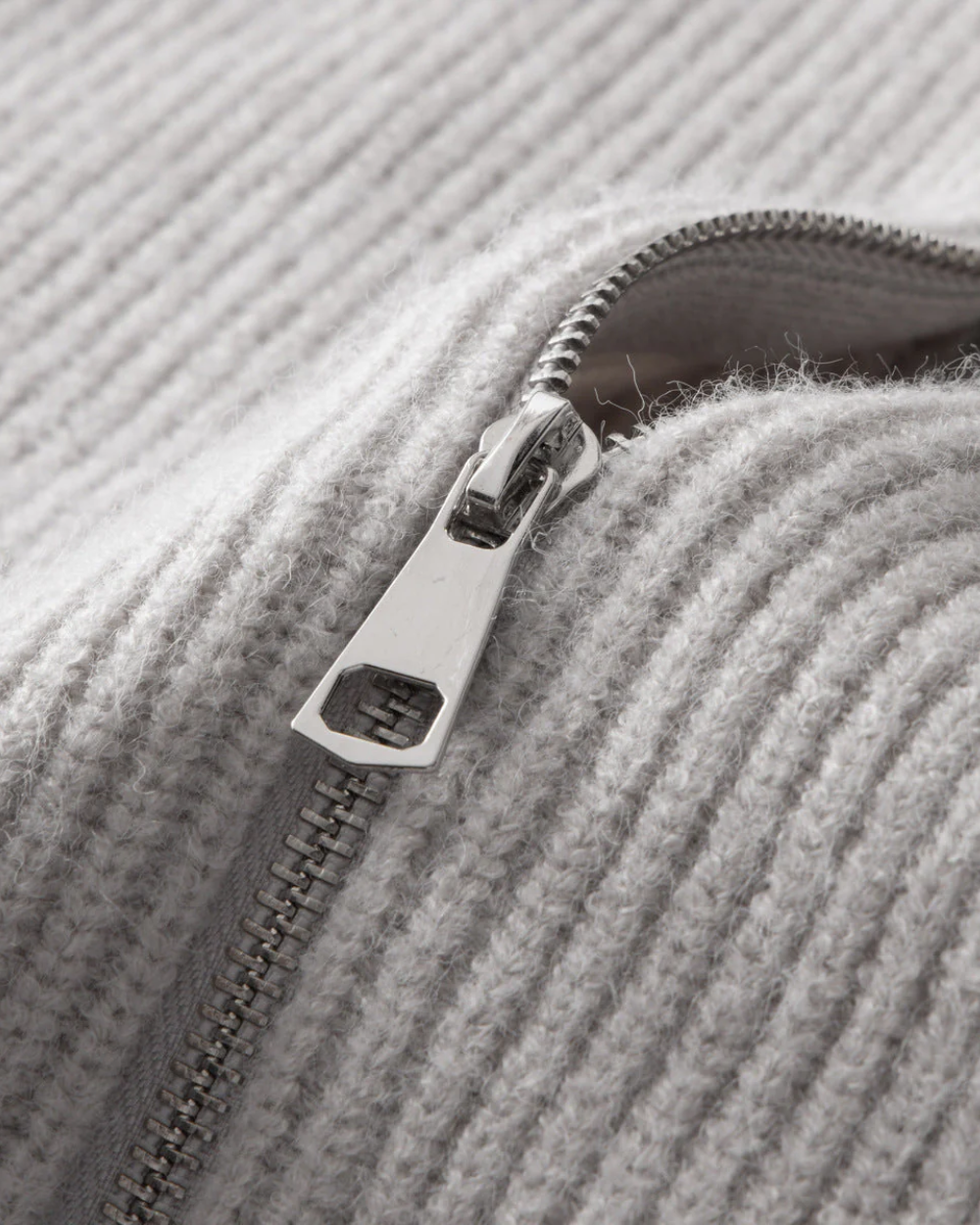 Finn - Merino Wool Zipped Cardigan