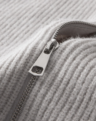 Finn - Merino Wool Zipped Cardigan