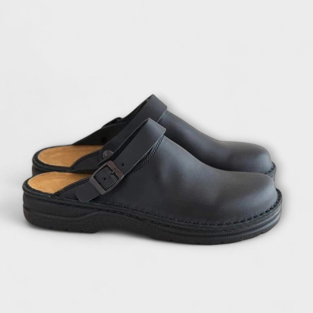 Faux-Leather Orthopedic Shoes with a Light Supportive Fit