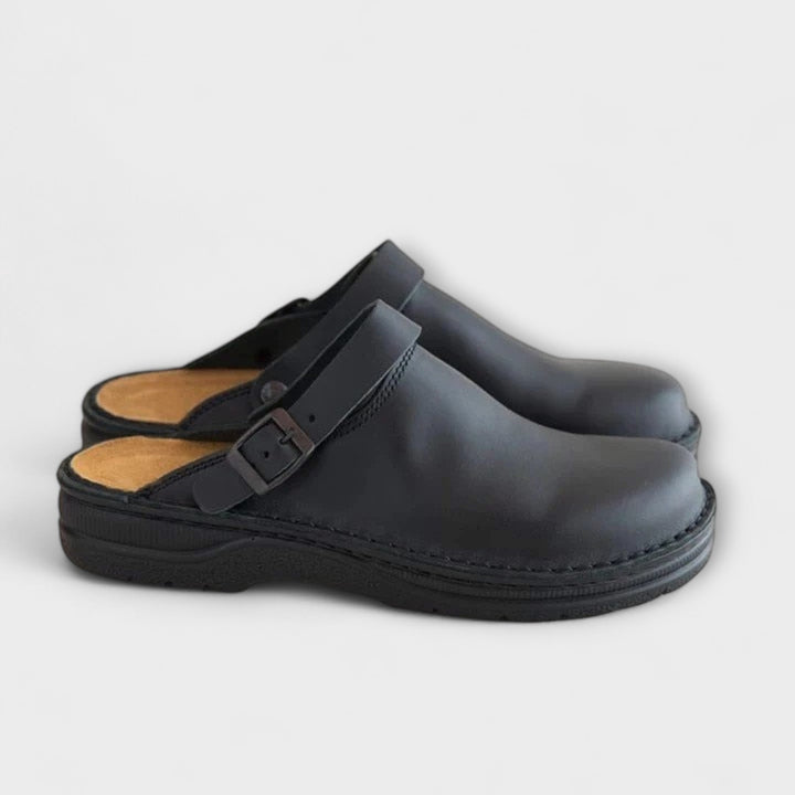 Faux-Leather Orthopedic Shoes with a Light Supportive Fit