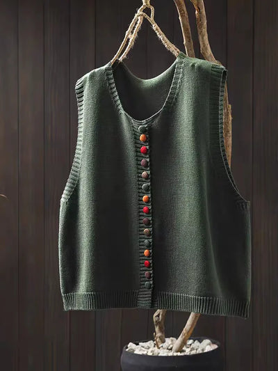 The Nora Sleeveless Knit Cardigan