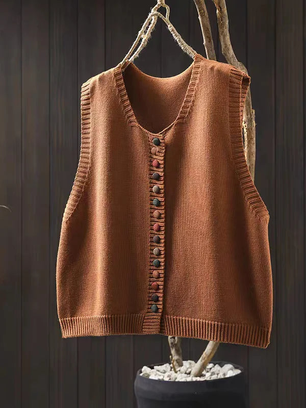 The Nora Sleeveless Knit Cardigan
