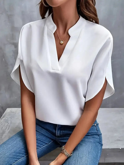 The Esme Elegant V-Neck Blouse