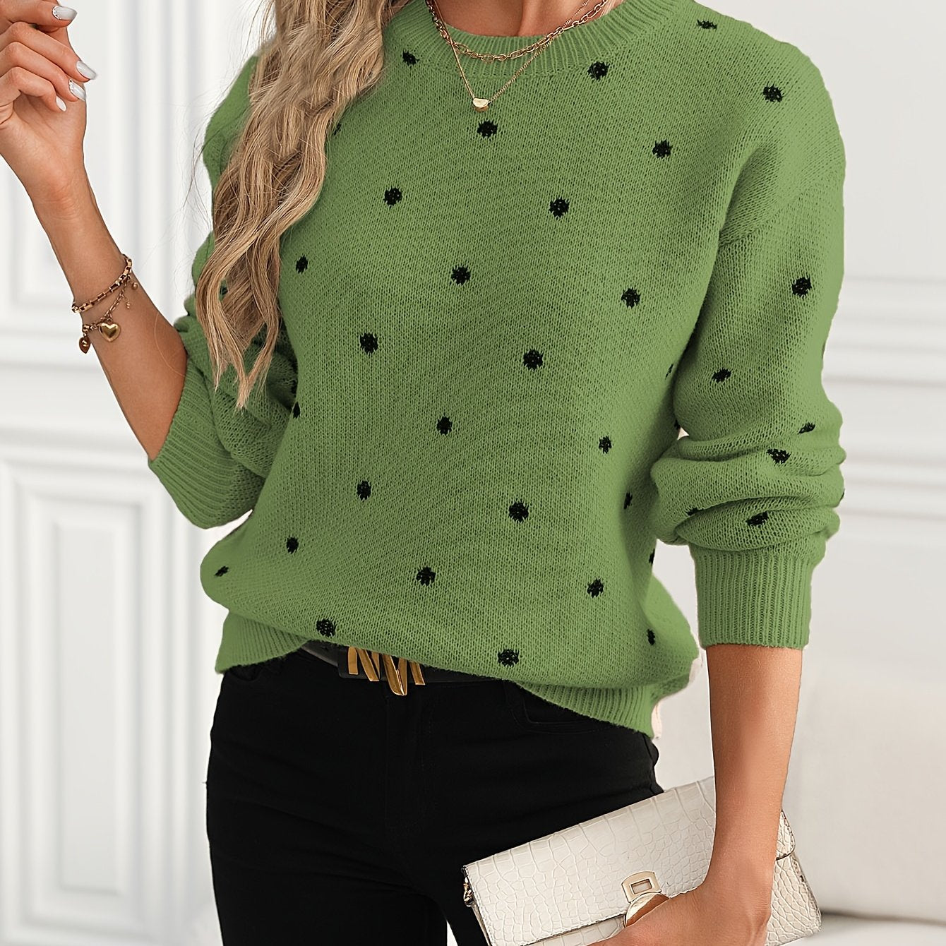 The Daisy Polka Dot Knit