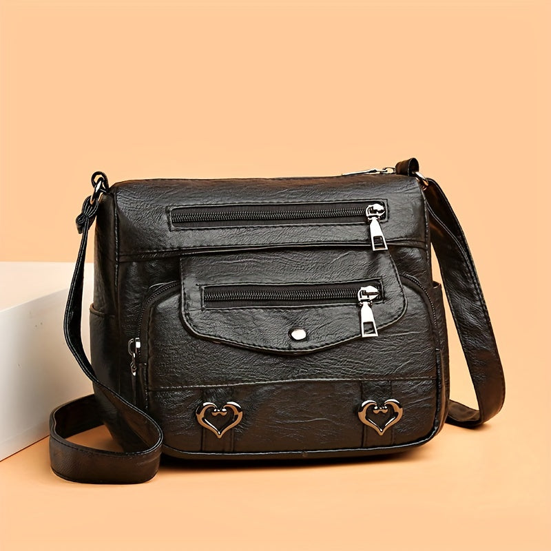The Lindsey Faux Leather Crossbody Bag