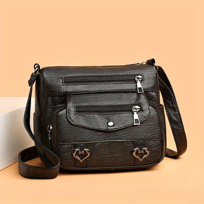 The Lindsey Faux Leather Crossbody Bag