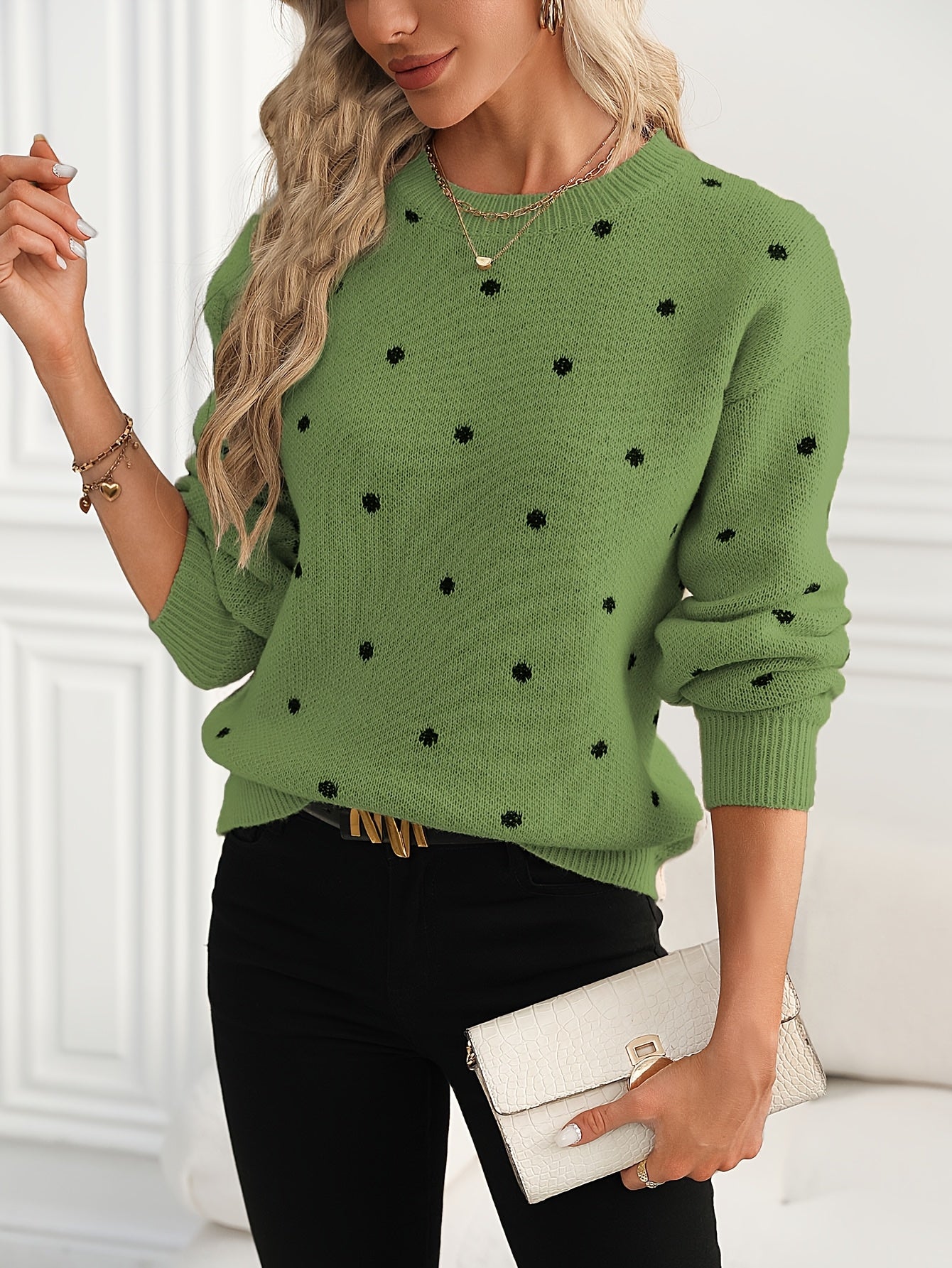 The Daisy Polka Dot Knit