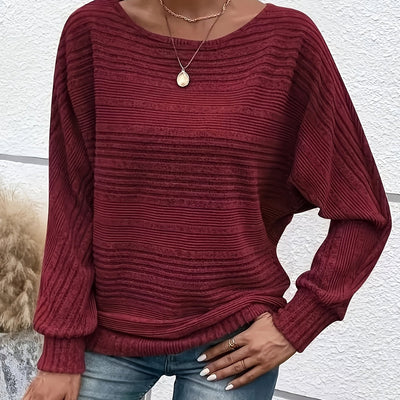 The Charissa Ribbed Batwing Sweater