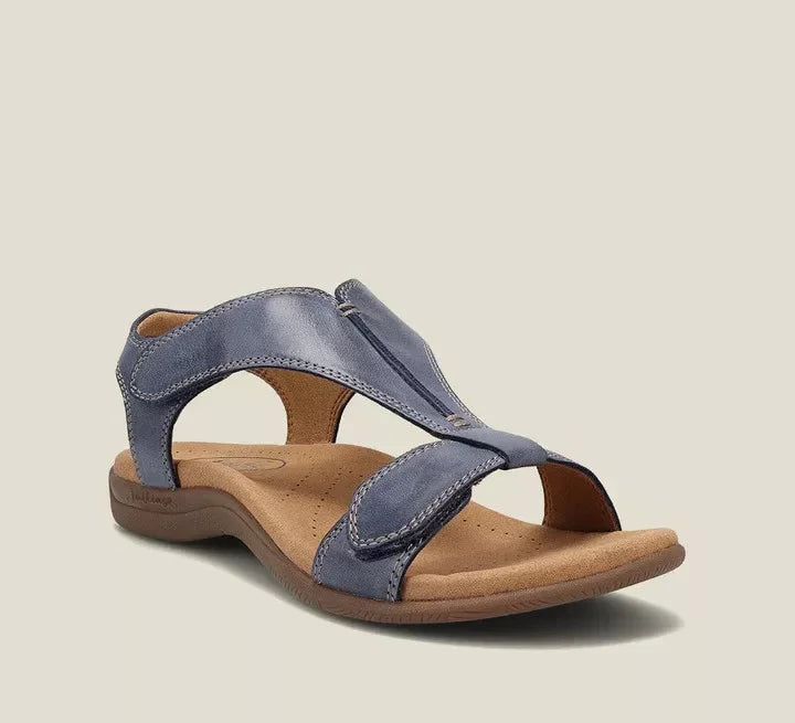 Vegan Leather Comfort Sandals with a Supportive Easy Fit