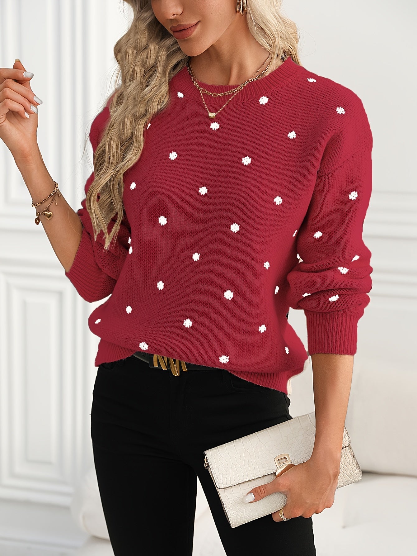 The Daisy Polka Dot Knit
