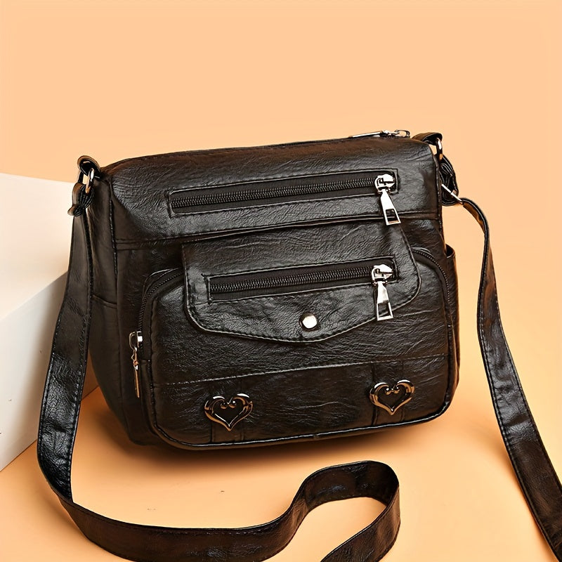 The Lindsey Faux Leather Crossbody Bag