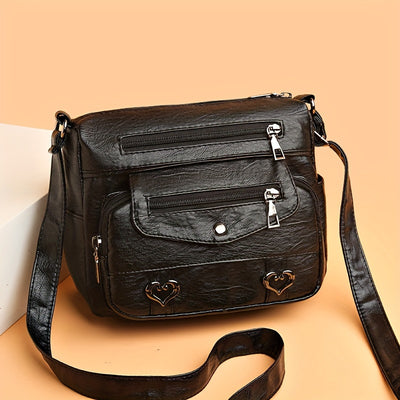The Lindsey Faux Leather Crossbody Bag