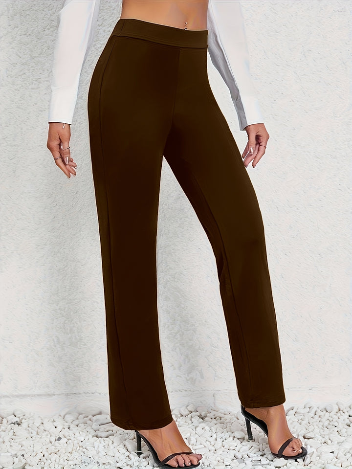 The Amy Straight-Leg Stretch Trousers
