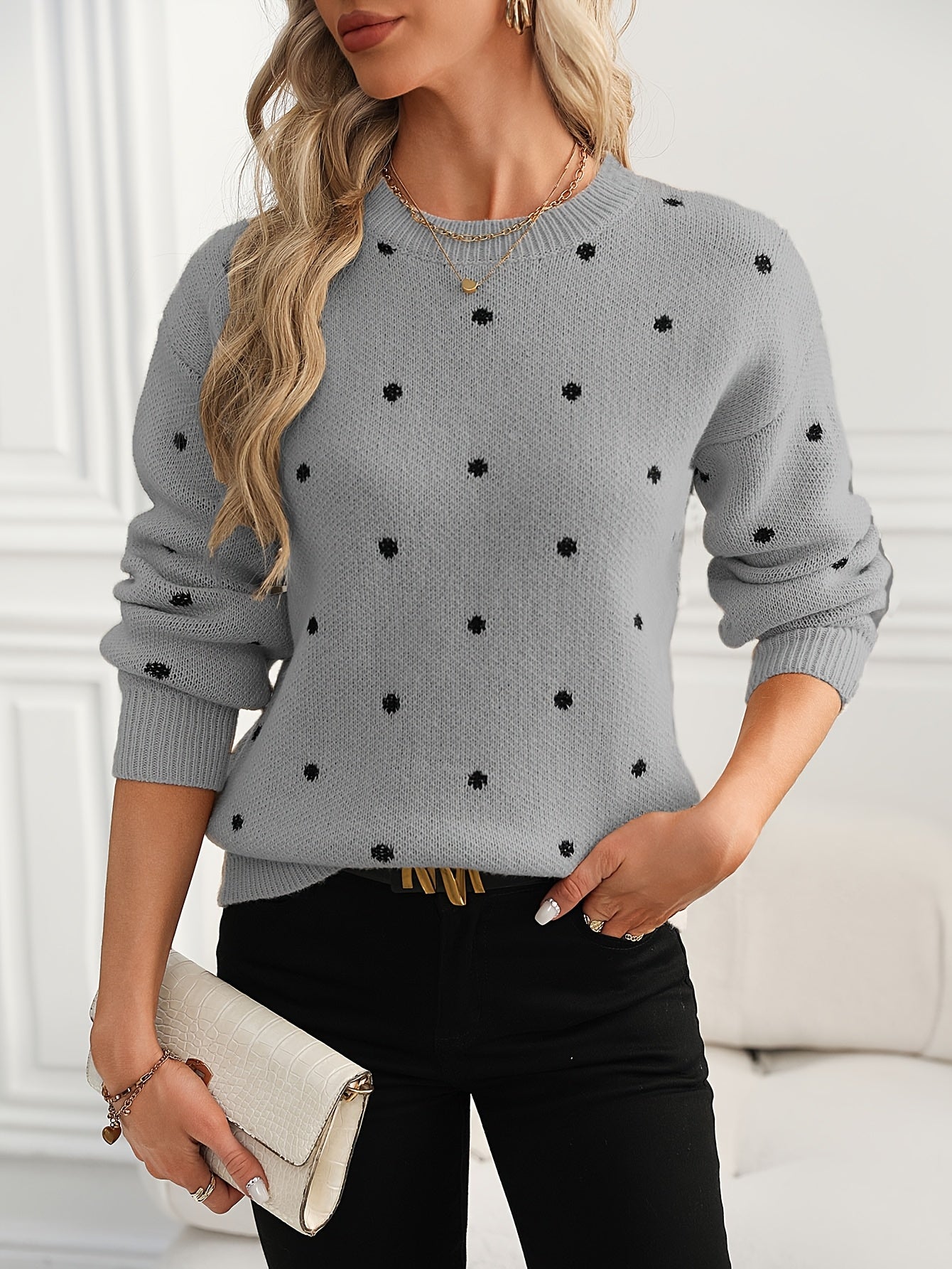 The Daisy Polka Dot Knit
