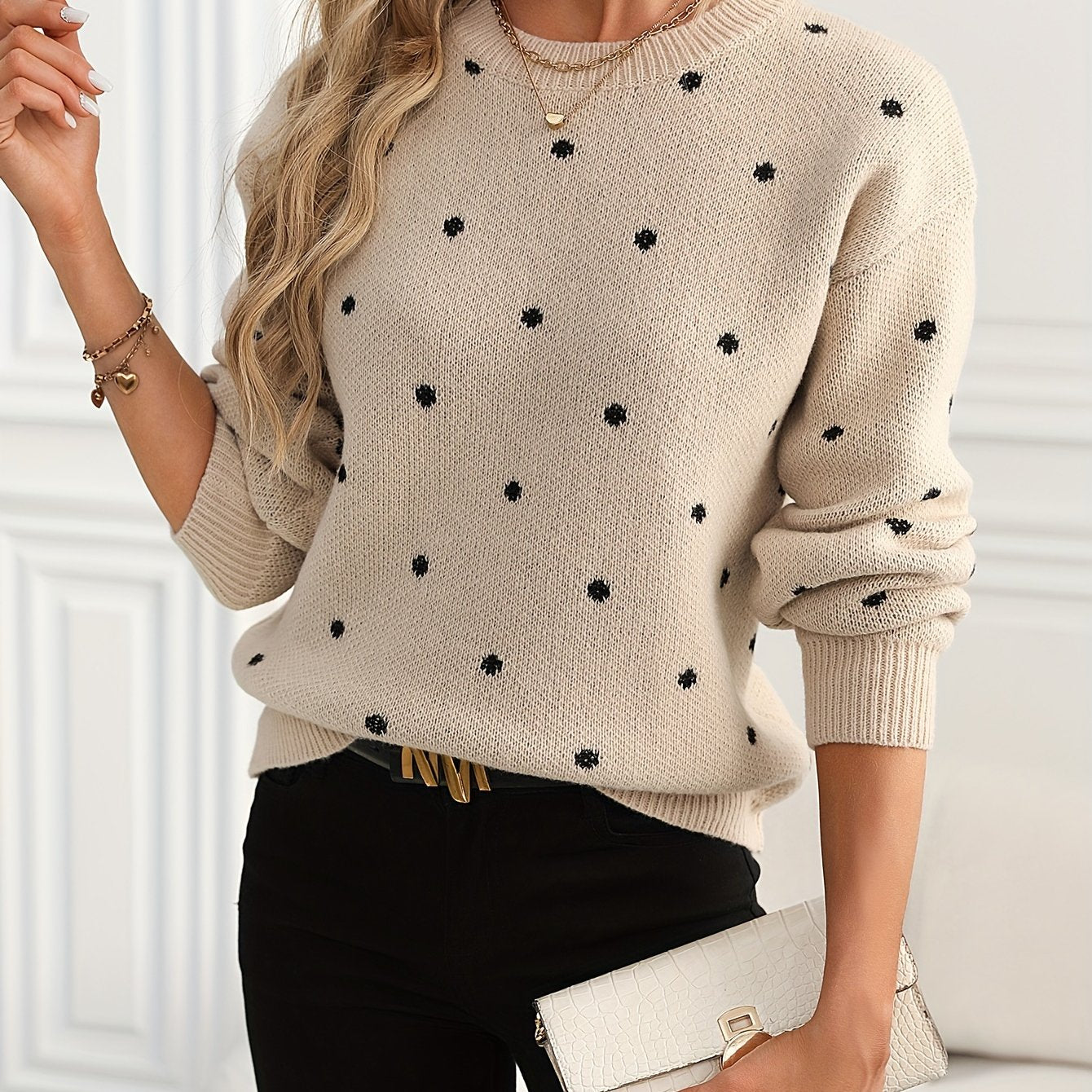The Daisy Polka Dot Knit